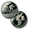 1991 Korean War Silver Dollars