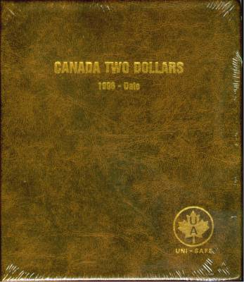 #2 UNI-SAFE  CANADIAN  TEN  CENTS  FOLDER  ALBUM  BLUE 1920 - TO DATE 