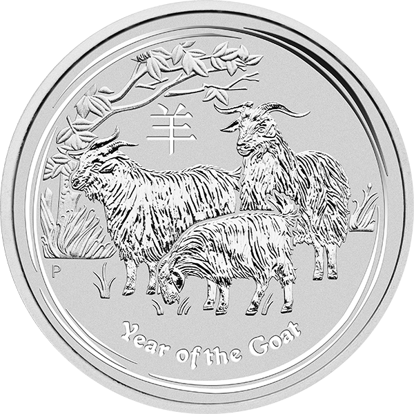 Silver Australian Year of the Goat in AirTite Holder