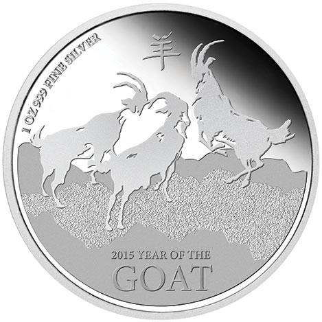 Silver New Zealand Year of the Goat