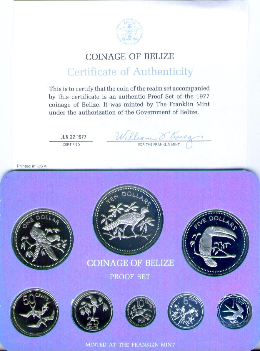 Belize 8 Coin Silver Proof Set